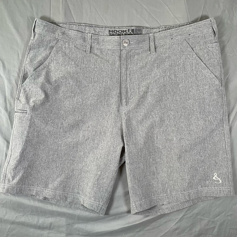 Hook & Tackle Hi-Tide Cargo Shorts Men's Size 40 Hybrid Activewear Summer Chino